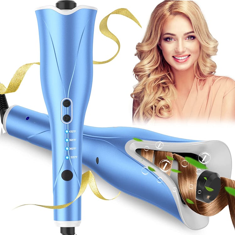 The SuperDuomishu automatic curling iron for short hair allows you to curl large sections. 