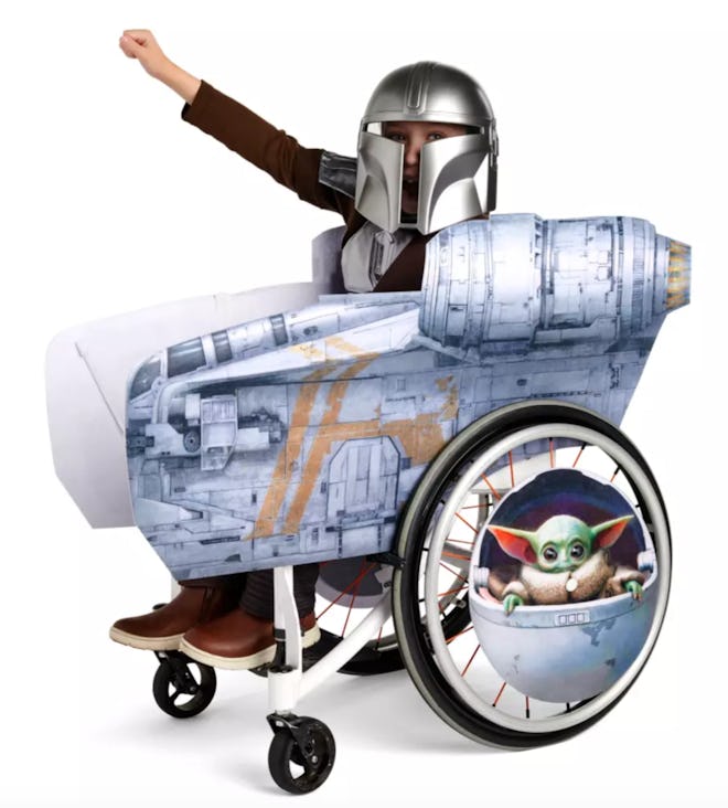 This "Star Wars: The Mandalorian" Wheelchair Cover Set is a Disney Halloween Costume for 2022.