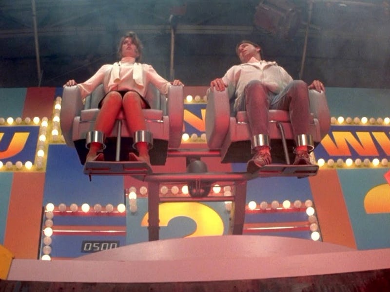Pam Dawber and John Ritter in 'Stay Tuned' (1992)