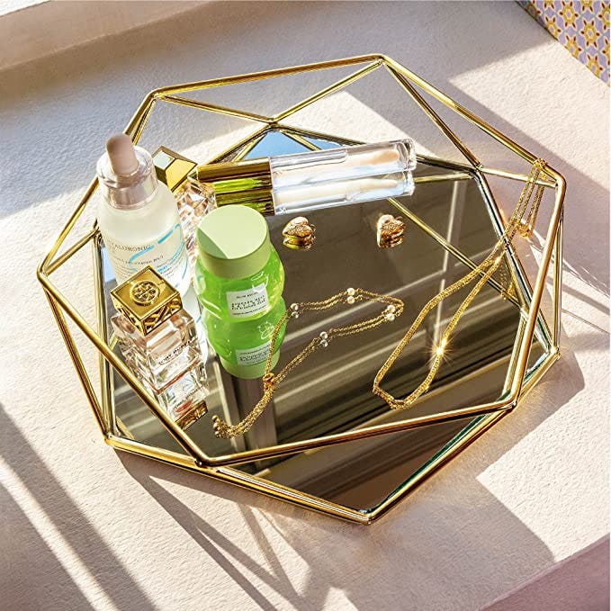 Craft &amp; Kin Gold Mirror Tray