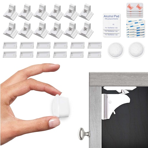 Eco-Baby Magnetic Cabinet Locks (12-Pack)