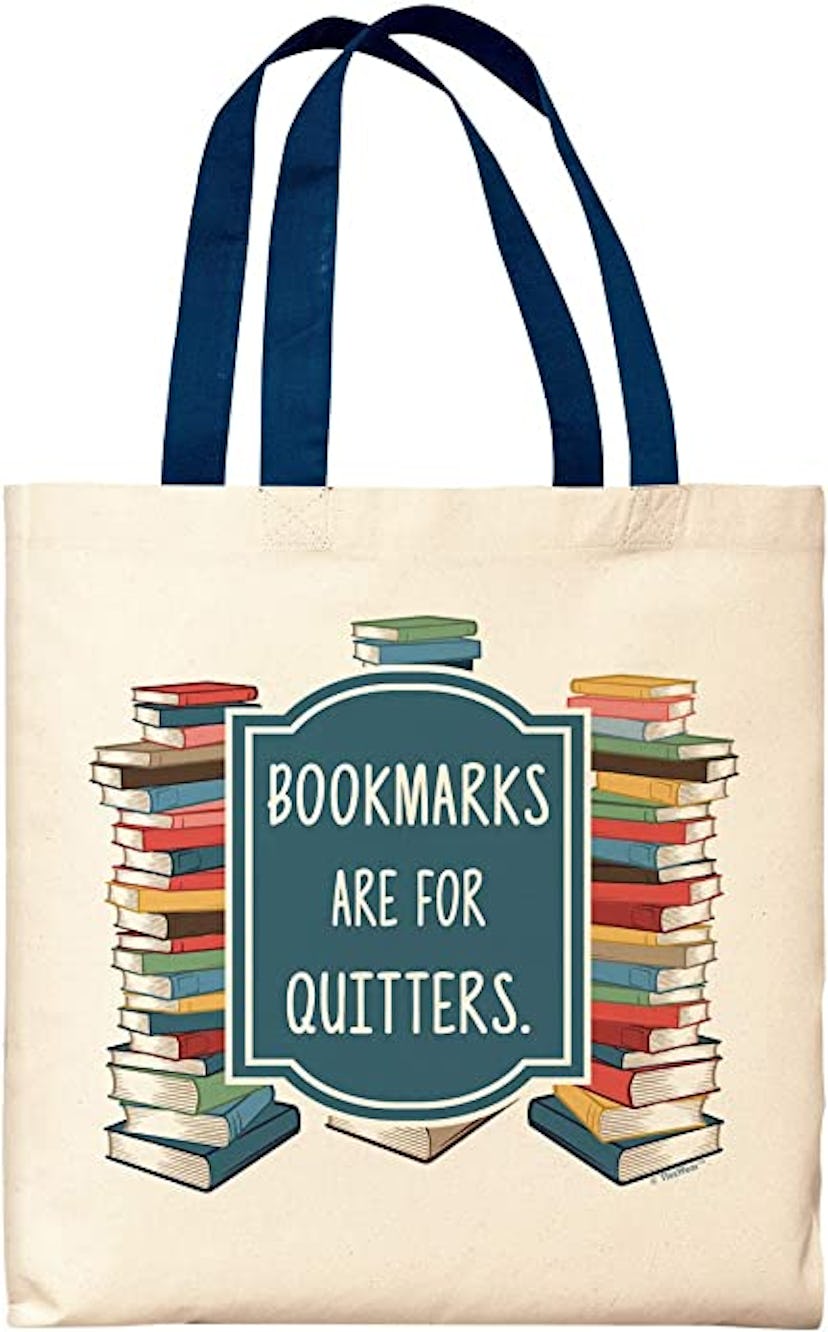 ThisWear Bookmarks Are For Quitters Canvas Tote Bag
