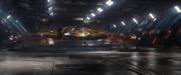 The Commodore sits on an advanced runway in Thor: Ragnarok