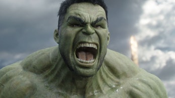 The Hulk (Mark Ruffalo) unleashes a powerful scream in 2017’s Thor: Ragnarok