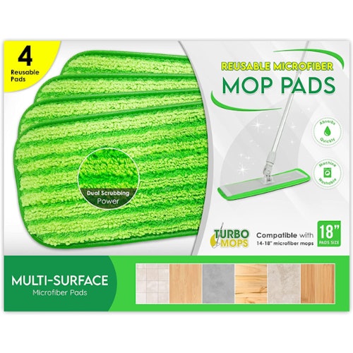 Turbo Microfiber Mop Pads (4-Pack)