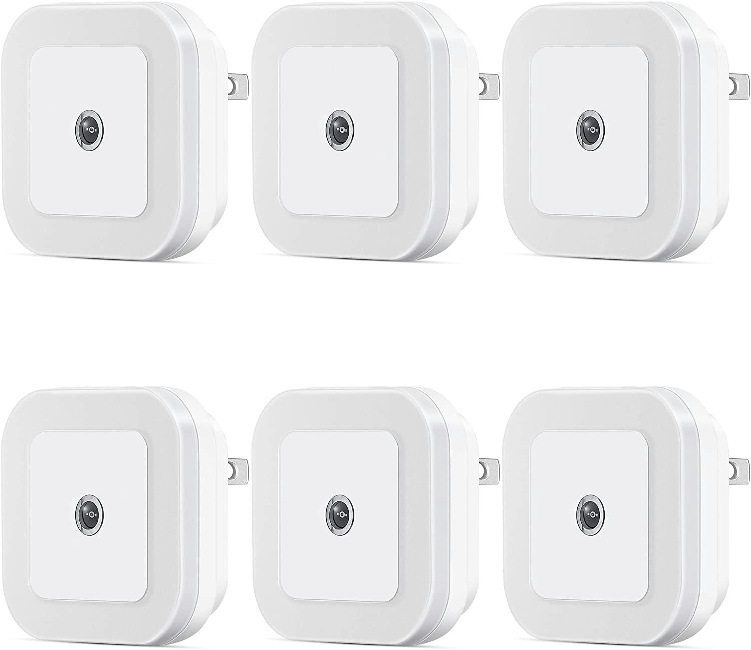 SYCEES Plug in LED Nightlight (6-Pack)