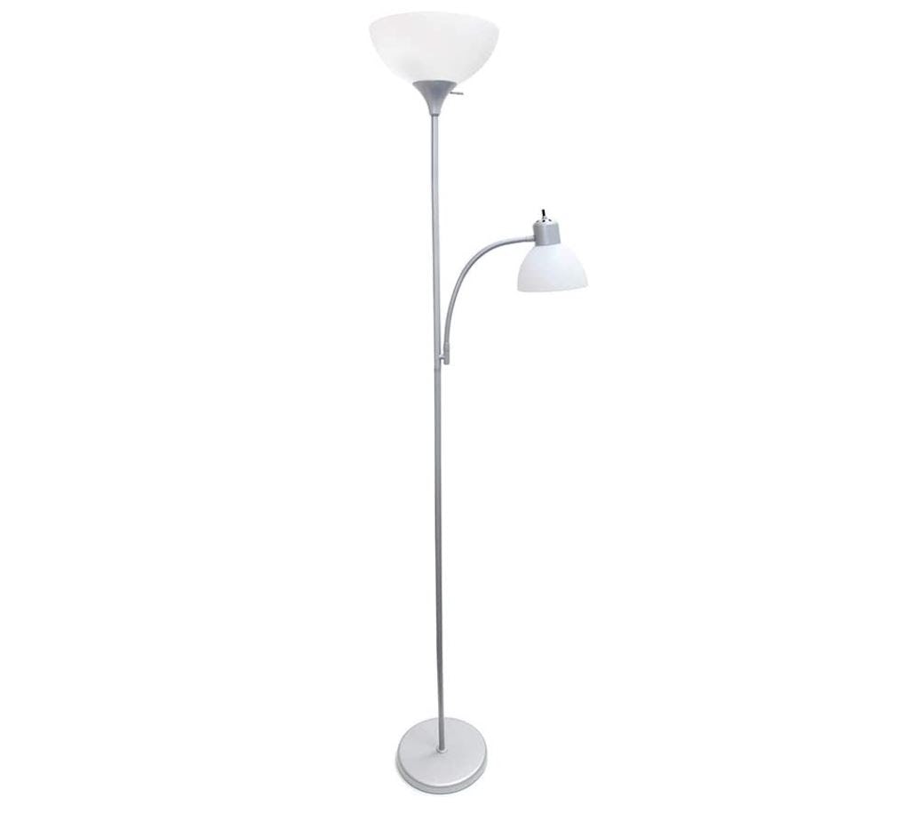Simple Designs Floor Lamp with Reading Light