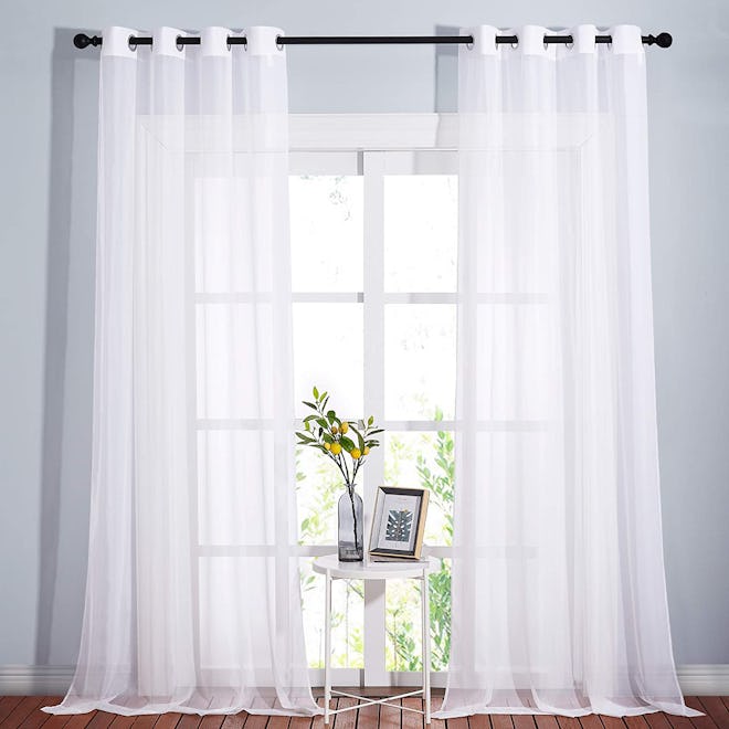 NICETOWN Sheer Window Curtains (2 Panels)