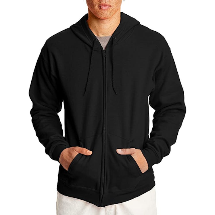 Hanes EcoSmart Fleece Zip-Front Hooded Sweatshirt