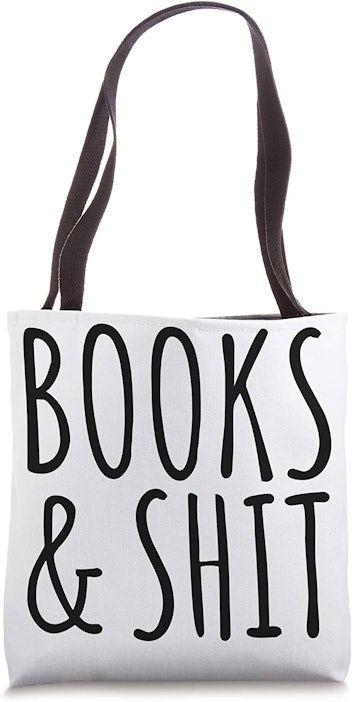 Tote-a-lee Awesome Books & Shit Tote Bag