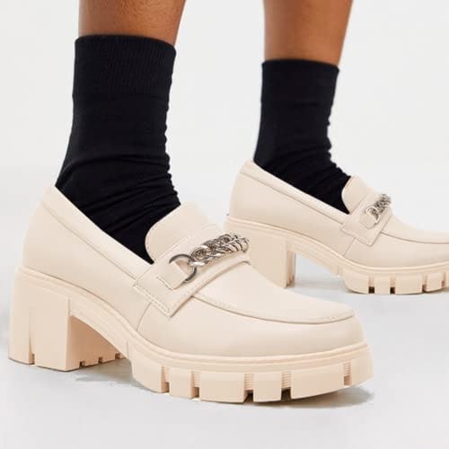 TINSTREE Faux Leather Chunky Platform Loafers