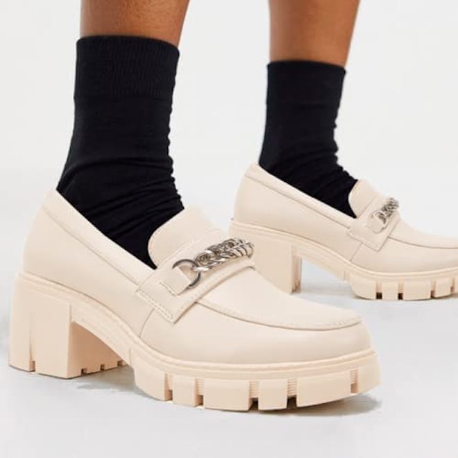 TINSTREE Faux Leather Chunky Platform Loafers