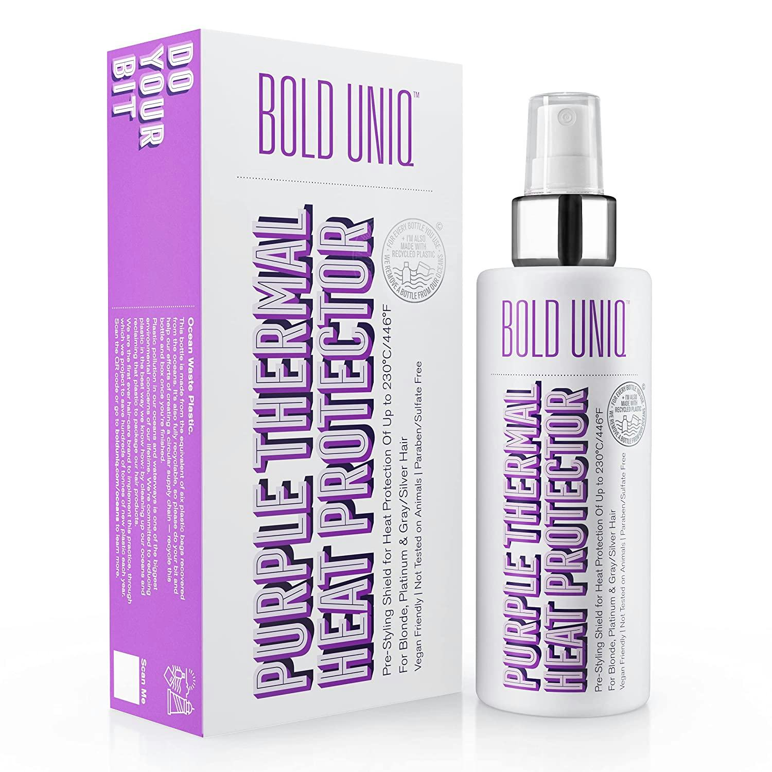 Bold Uniq Purple Thermal Heat Protector