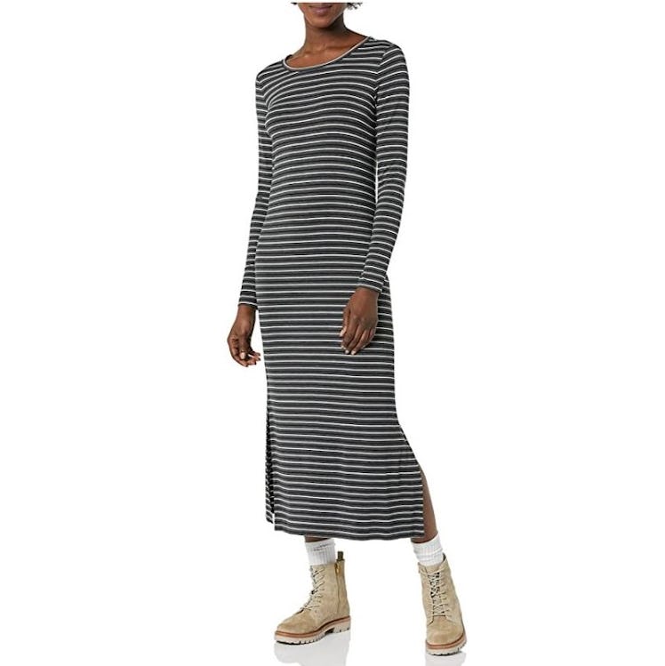 Daily Ritual Jersey Crewneck Maxi Dress