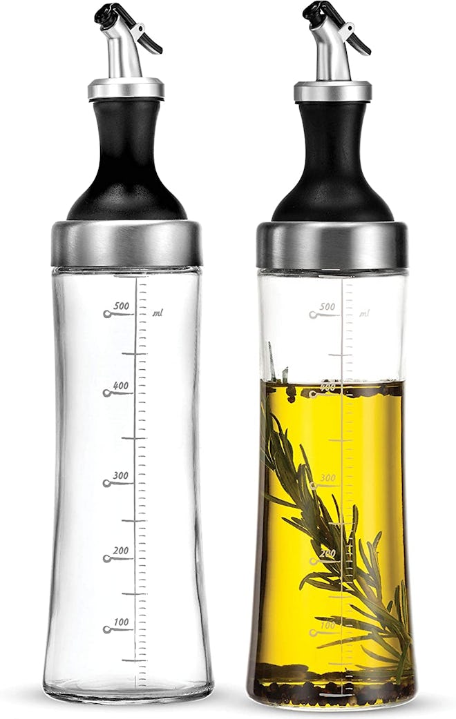 FineDine Glass Oil and Vinegar Dispenser (Set of 2) 