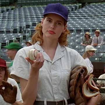 Geena Davis as Dottie Hinson in 'A League of Their Own' (1992).