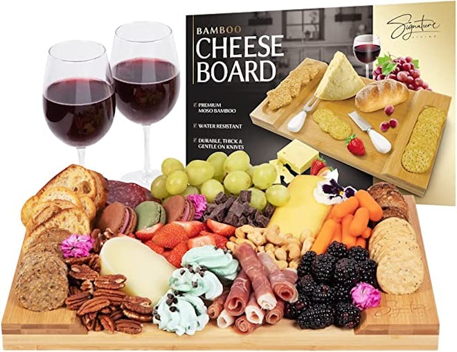 Signature Living Large Bamboo Cheese Board 