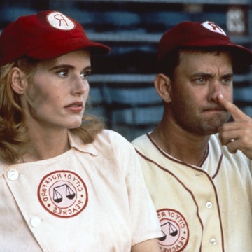 Geena Davis and Tom Hanks starred in the 1992 film 'A League of Their Own.'