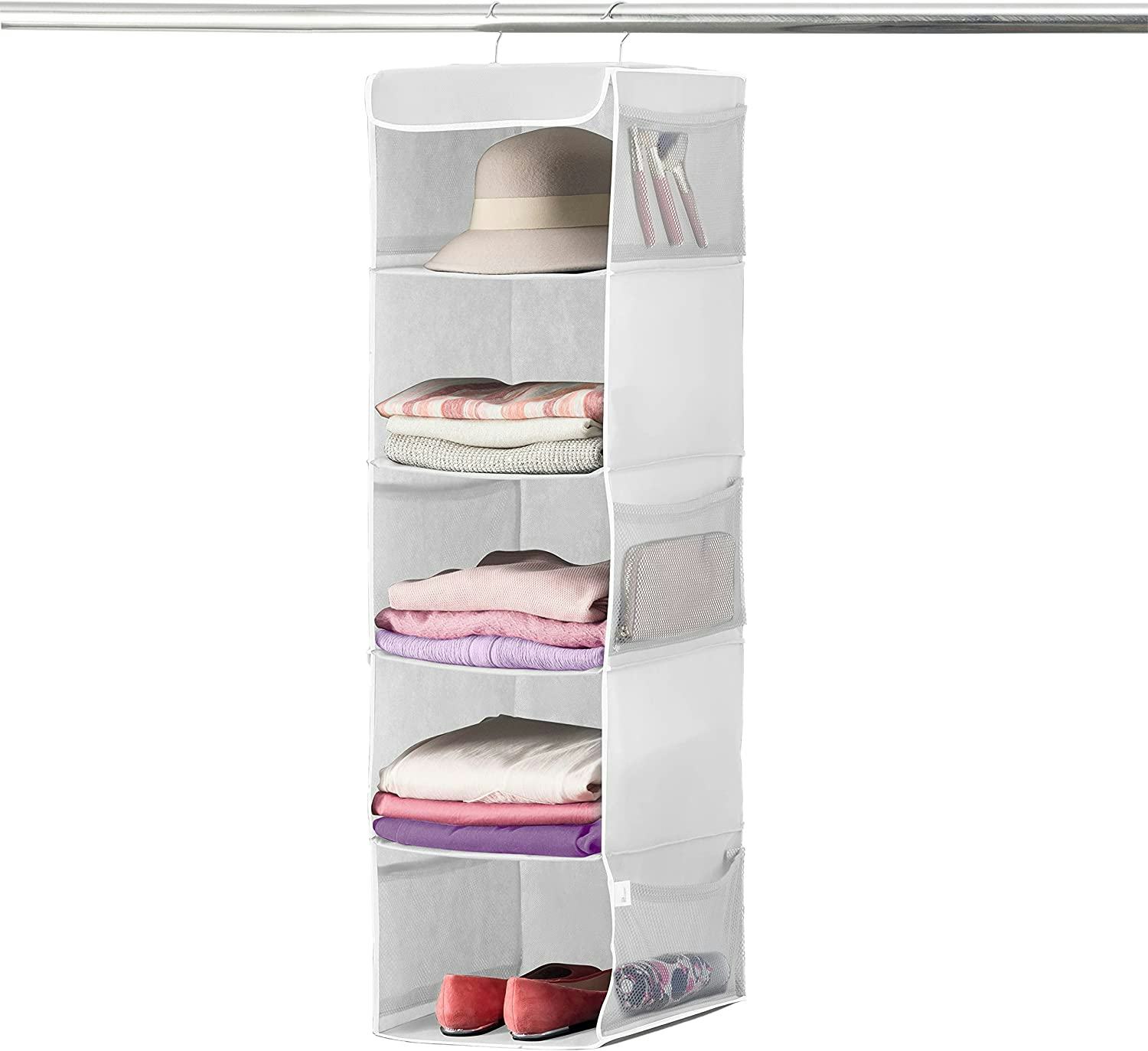 Zober 5-Shelf Hanging Closet Organizer