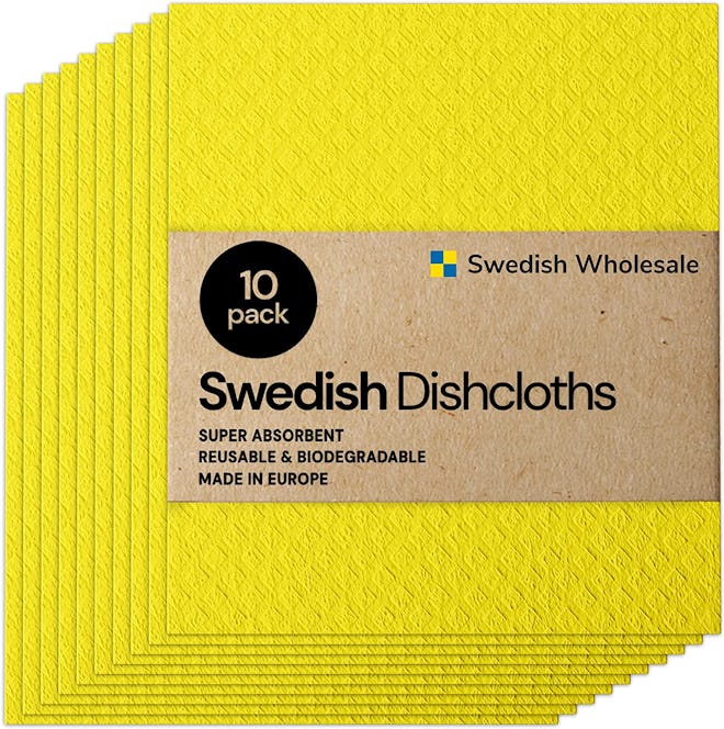 Swedish Wholesale Reusable Dish Cloths (10-Pack ) 