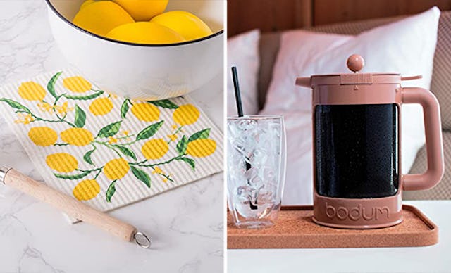 Swedish Dishcloth Set and a Bodum Bean Cold Brew Cooffe maker