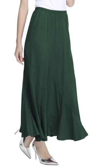 Urban CoCo Vintage A-Line Midi Skirt