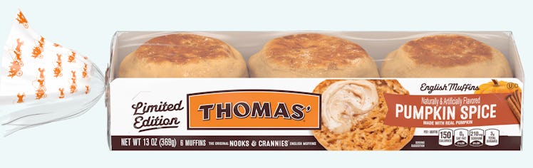 Thomas' Pumpkin Bagels and English Muffins for fall 2022 are returning favorites.