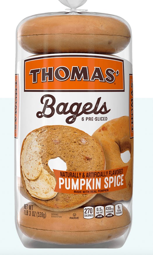 Thomas' Pumpkin Bagels and English Muffins for fall 2022 are returning favorites.