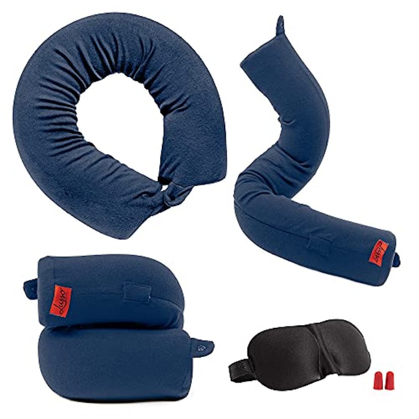 Lusso Gear Twist Memory Foam Travel Pillow