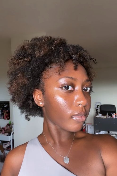 Woman after using a Sisley's Exfoliating Enzyme Mask