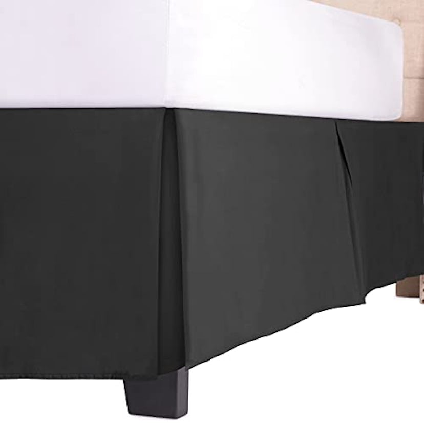 Italian Luxury Pleated Microfiber Bed Skirt 