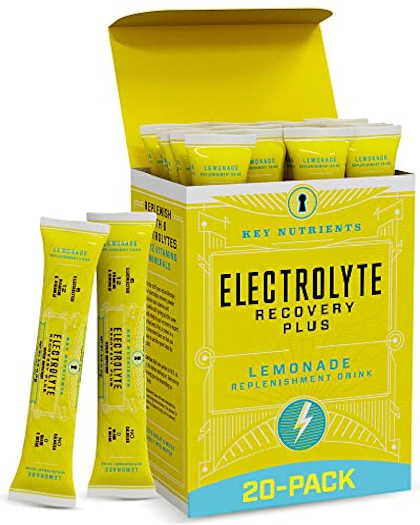 KeyNutrients Electrolytes Powder: Zero Calorie Lemonade/Pink Lemonade Electrolyte Powder in 90, 40 o...