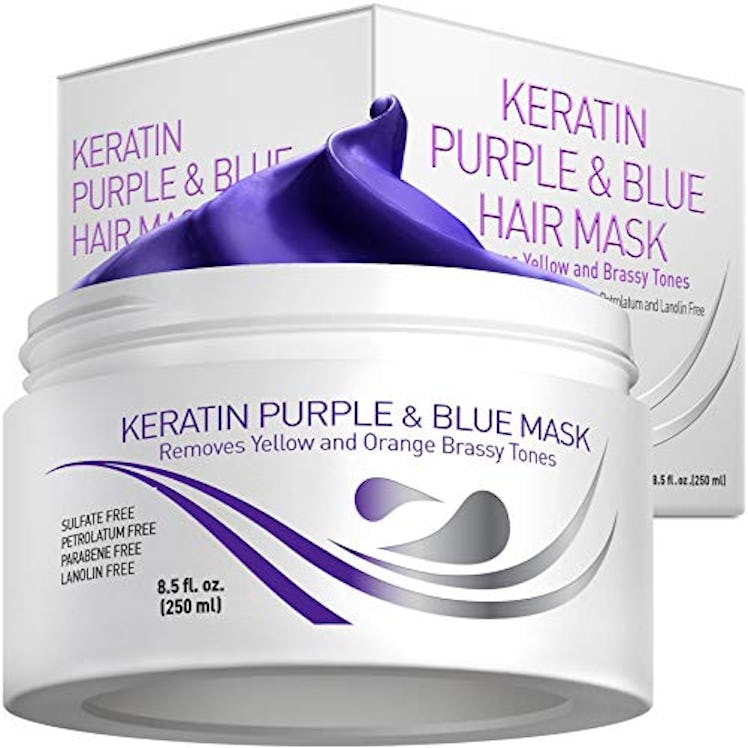 Vitamins Keratin Purple Hair Mask Deep Conditioner Treatment 