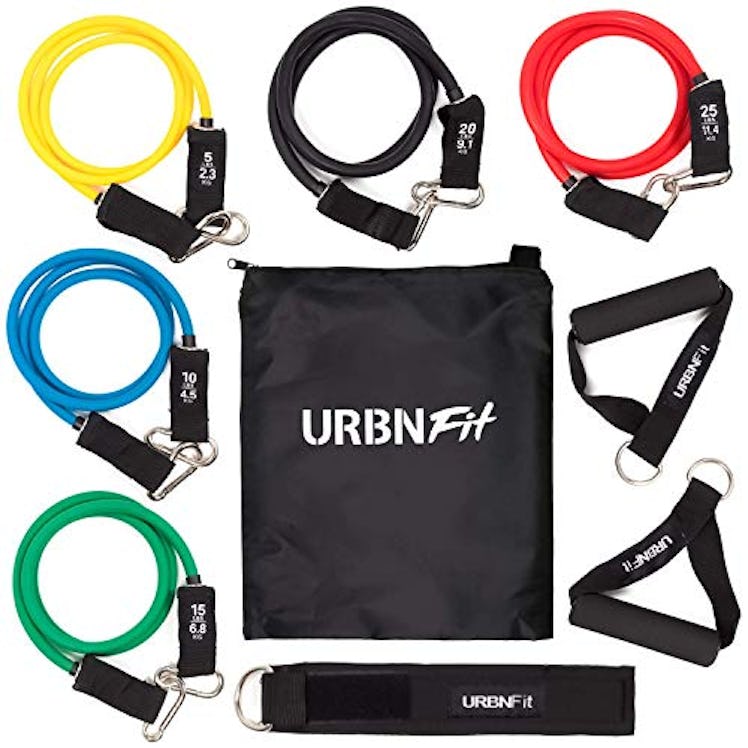 URBNFit Resistance Bands Set (12-Piece Set)