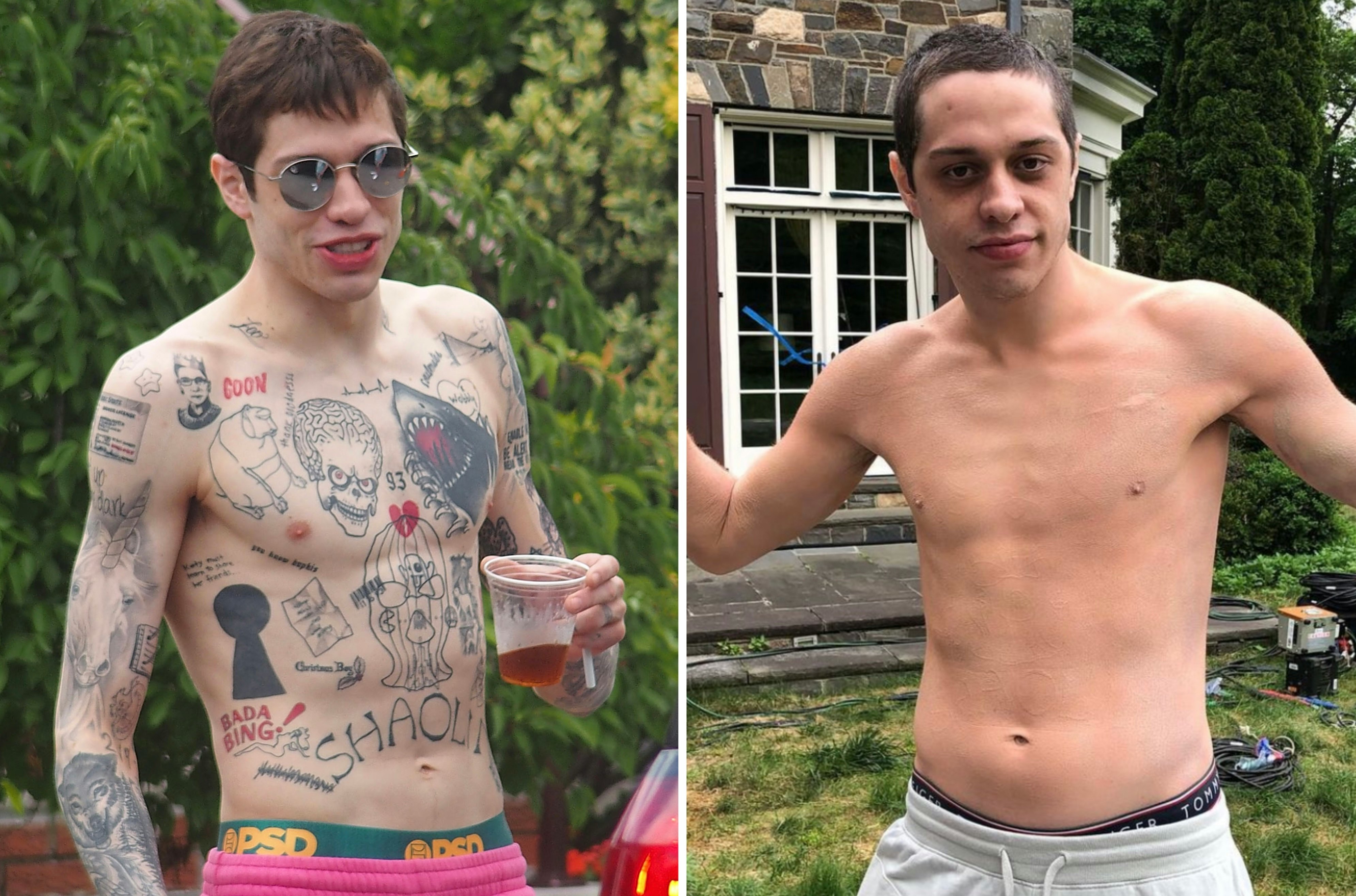 Pete Davidson May Have a New Ariana Grande Tattoo and Covered up Another One