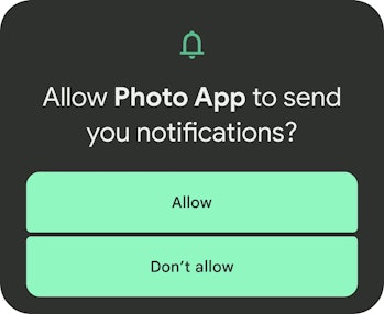 The new notification permission in Android 13