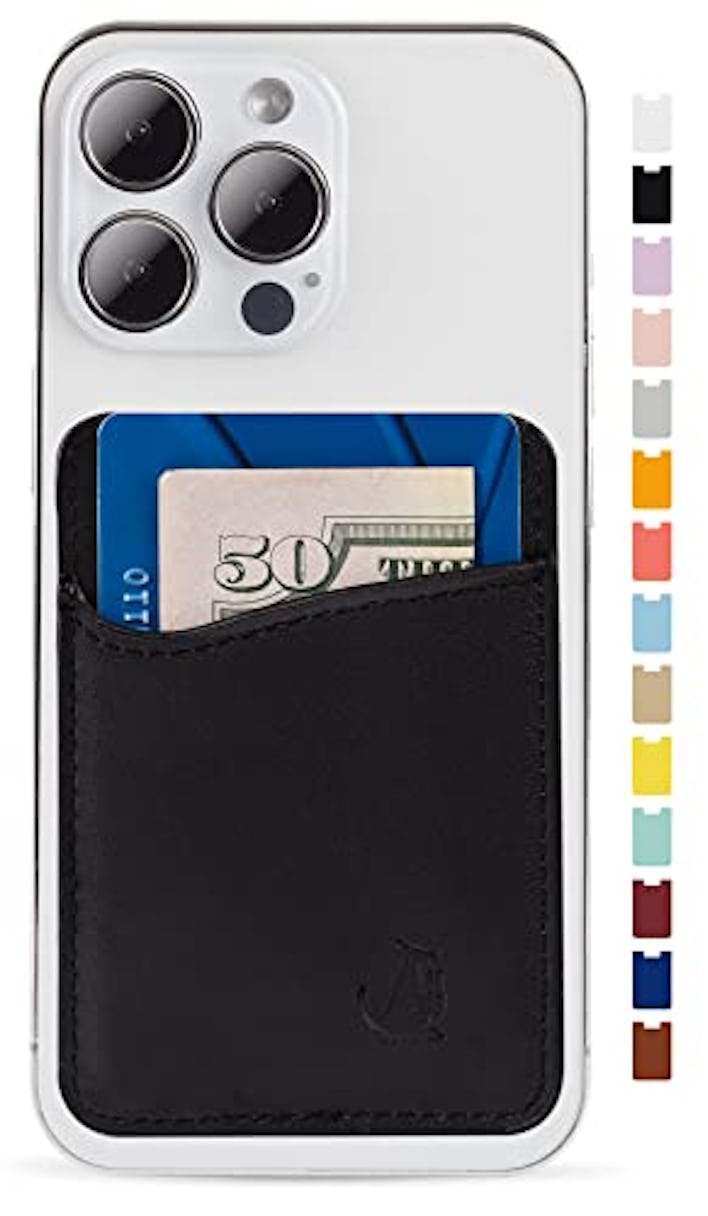 Premium Leather Phone Card Holder