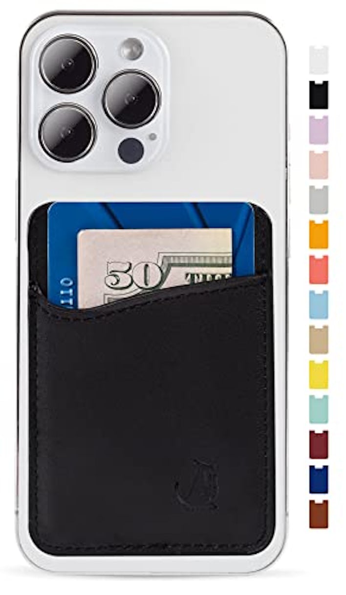 Premium Leather Phone Card Holder