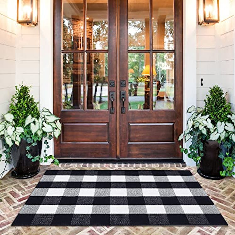 All Prime Washable Buffalo Plaid Rug