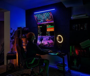 The Odyssey Ark rotated vertically.