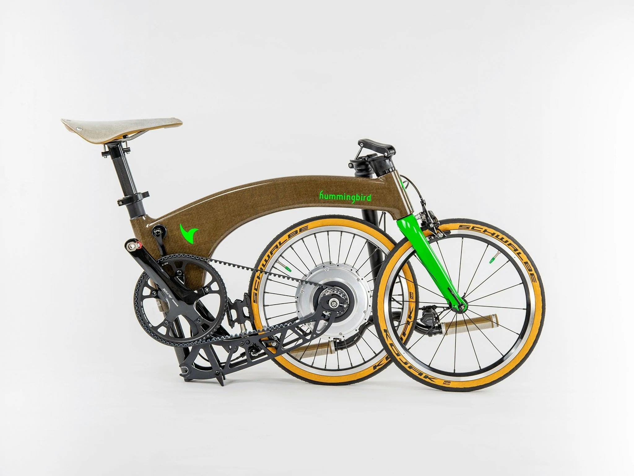 Hummingbird’s folding ebike has a plantbased frame that’s as strong