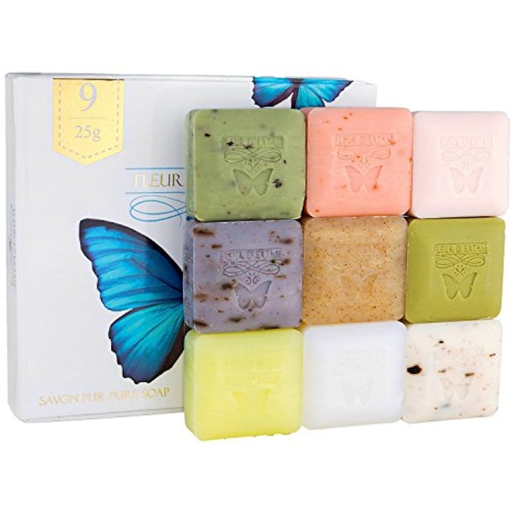 Fleur D' Extase (Ecstacy) Soap Gift Set With 9 x 25 Gram Bars Of Guest Soaps - All Natural (9 Soaps ...