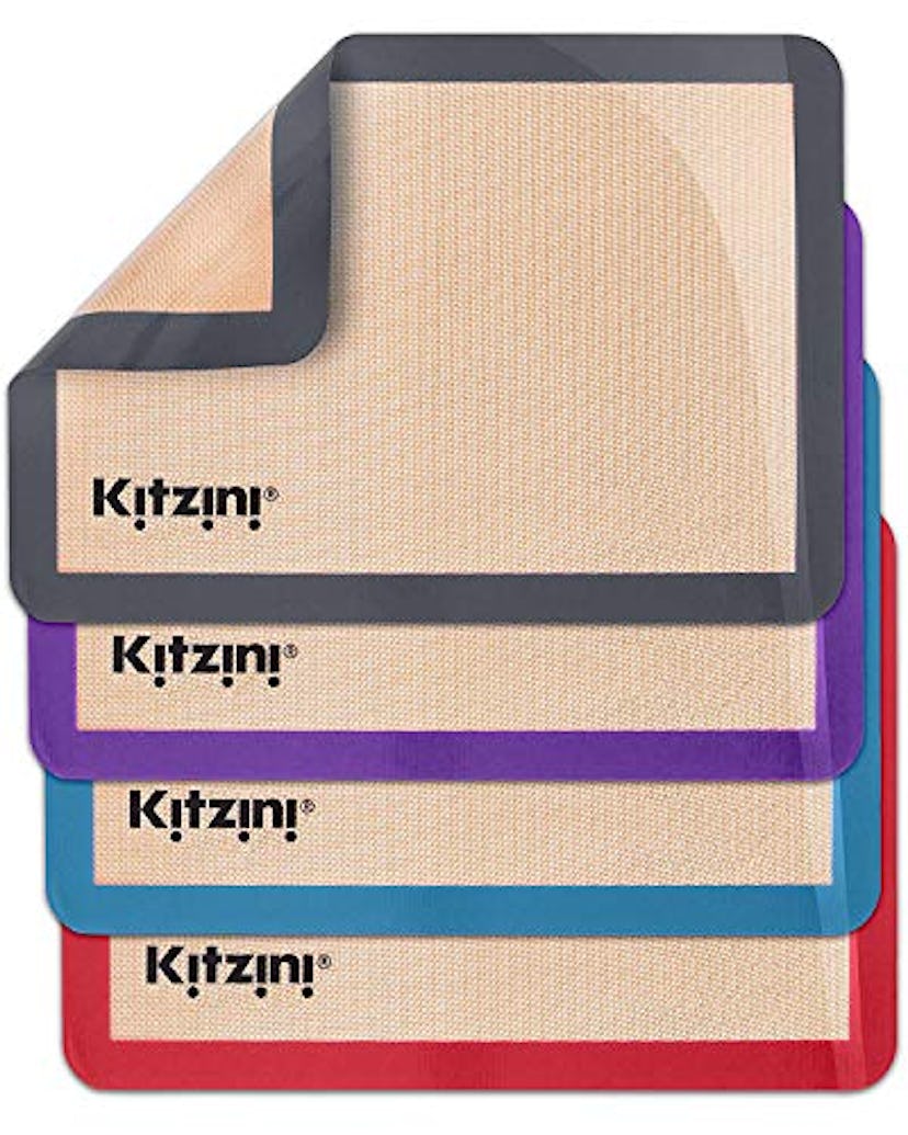 Kitzini Silicone Baking Half Mats (Set of 4)