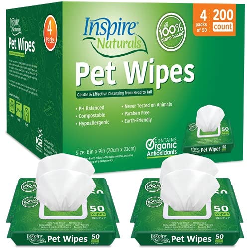 Inspire Naturals Pet Wipes (200 Count)