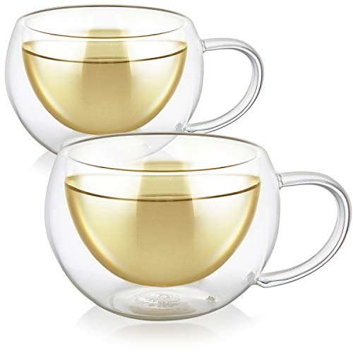 Teabloom Insulated Glass Cups (2-Pack)