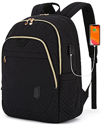Laptop Backpack for Women Travel Backpack BAGSMART 15.6 Inch Computer Back Pack with USB Charging Po...