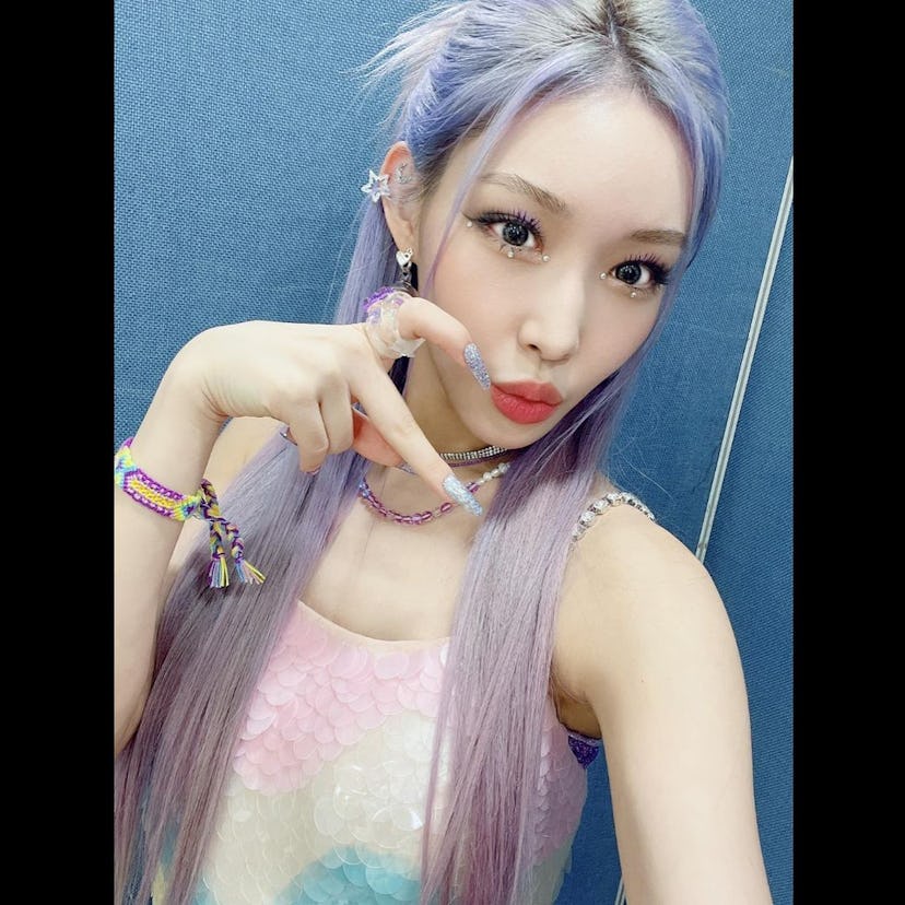 Chungha k-pop makeup