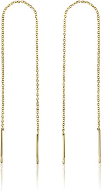 Benevolence LA 14K Gold Chain Earrings