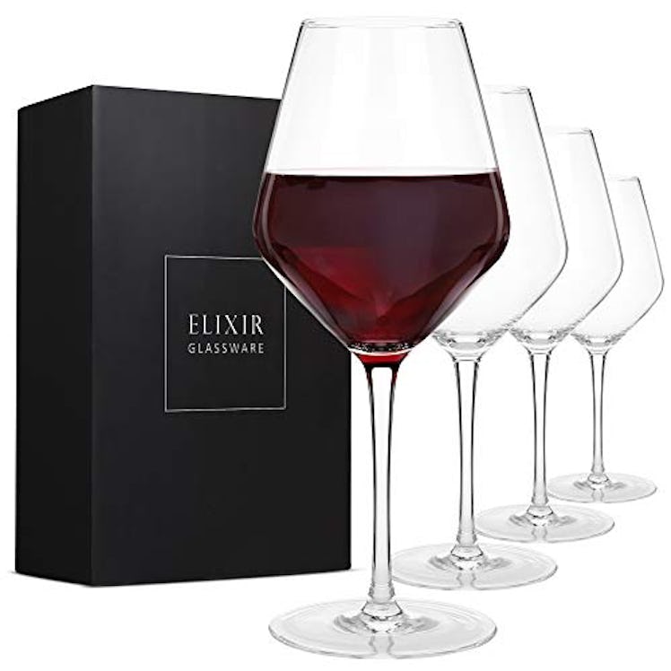 ELIXIR GLASSWARE Red Wine Glasses (4-Pack)