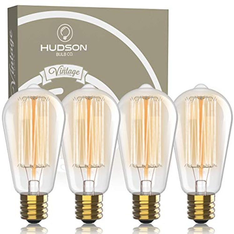 Vintage Incandescent Edison Light Bulbs (4-Pack) 